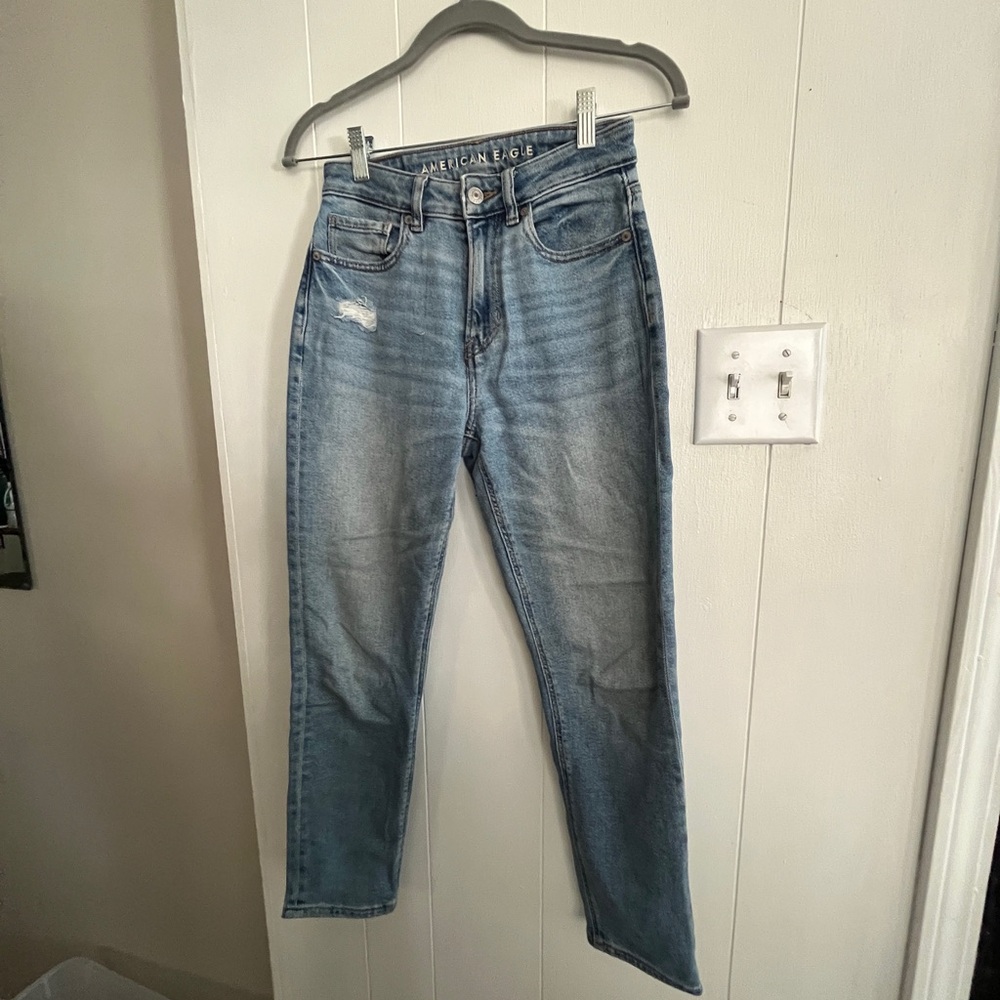 American Eagle stretch mom jeans in 00 short